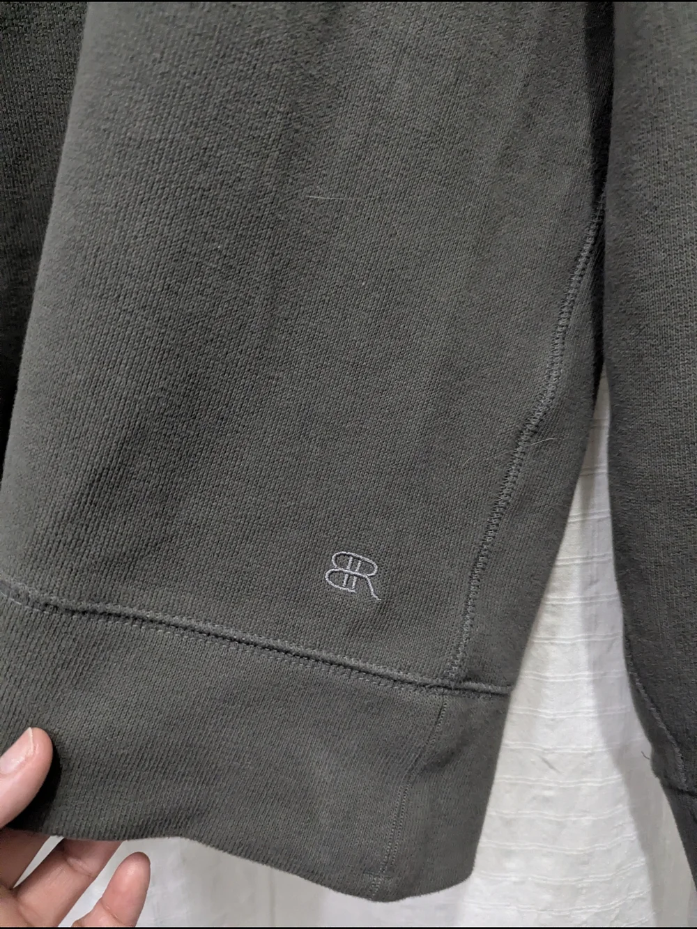 Banana Republic Men's Charcoal Gray Quarter-Zip Pullover